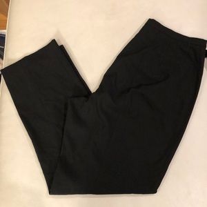 Talbots black side zip straight leg pants